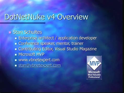 DotNetNuke 5 Module Development by Stan Schultes .